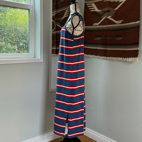 Marine Layer Sadie Striped Tie Shoulder Midi Dress - Picture 5 of 10